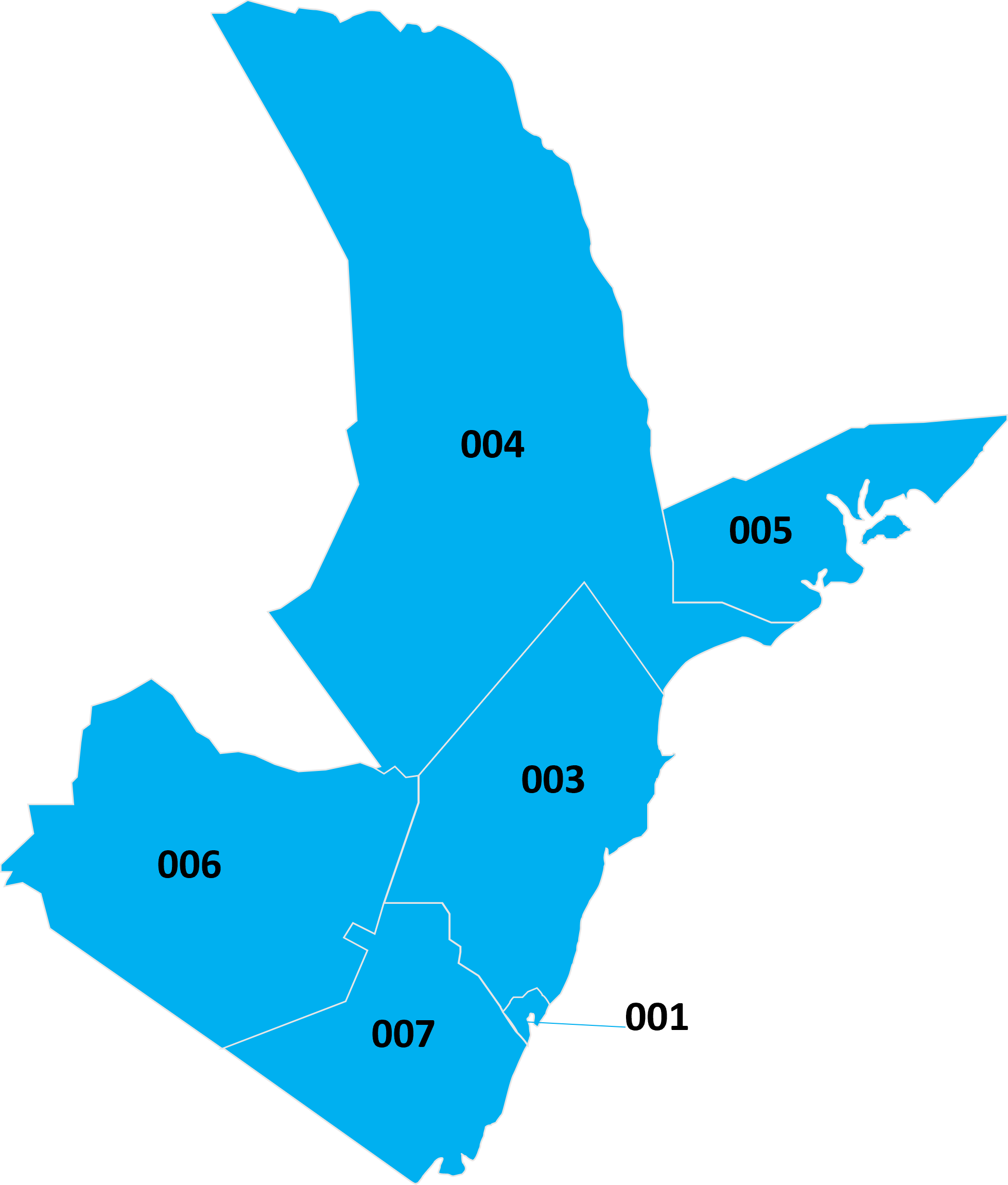 Coast Region map