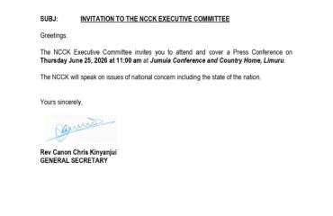 NCCK Media Invite June 2026