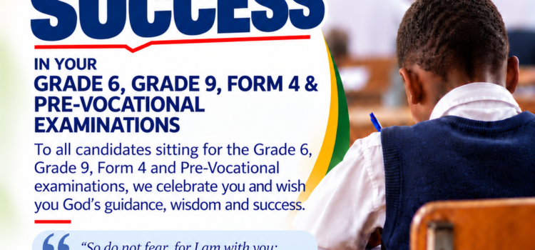 NCCK Examination Success Wishes